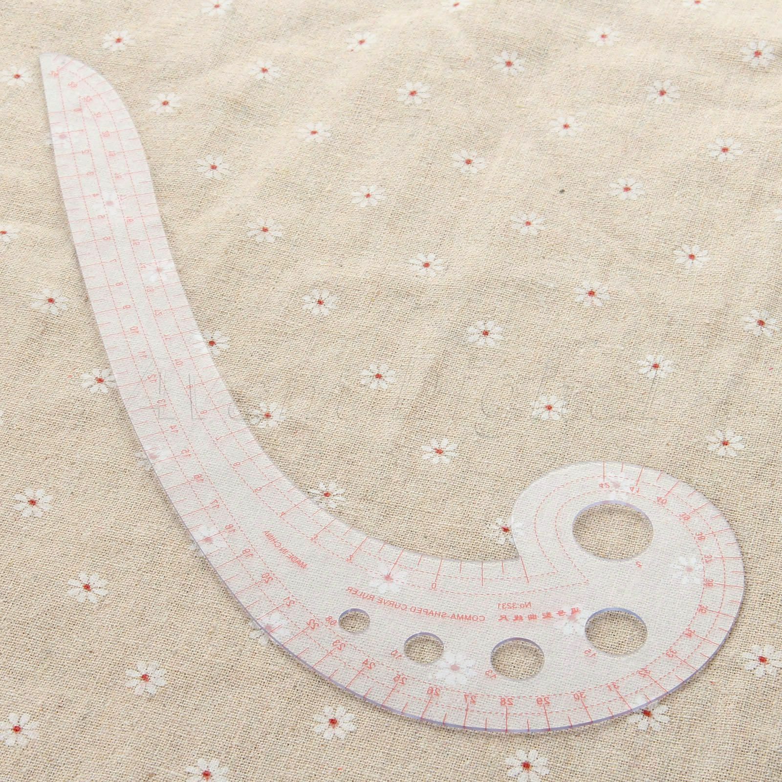 French Curve Comma Shaped Sewing Kit Plastic Curve Ruler Styling Design Ruler