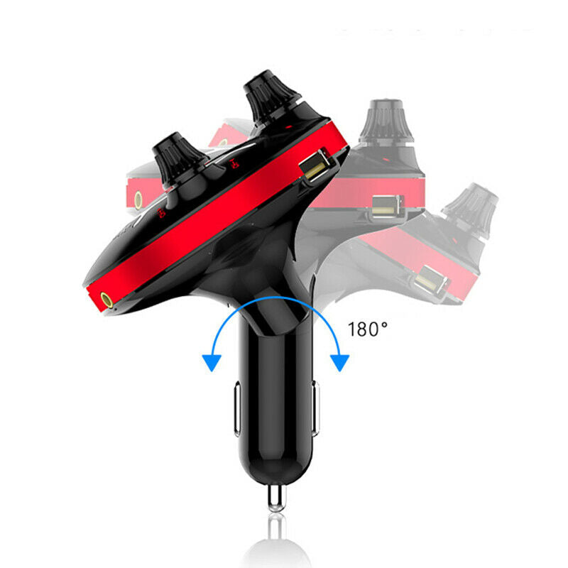 MP3 Player with bluetooth Car Handsfree FM Transmitter Wireless Adapter 12-24V