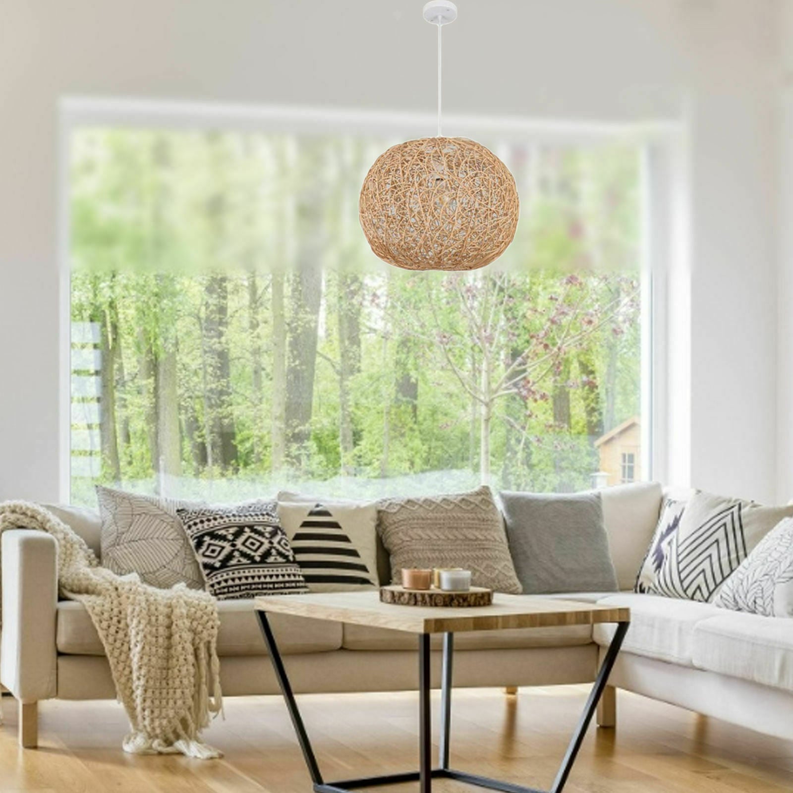 Pendant Light Unique Natural Hanging Lamp Dining Room Lighting Fixtures