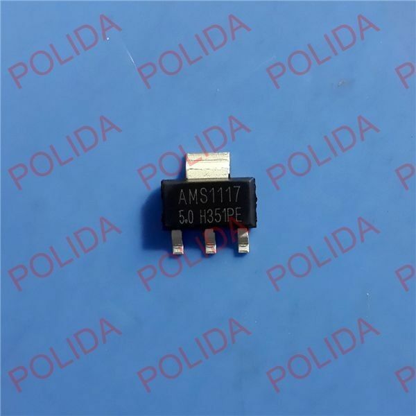 50PCS VOLTAGE REGULATOR IC ADMOS/AMS SOT-223 AMS1117-5.0 AMS1117-5