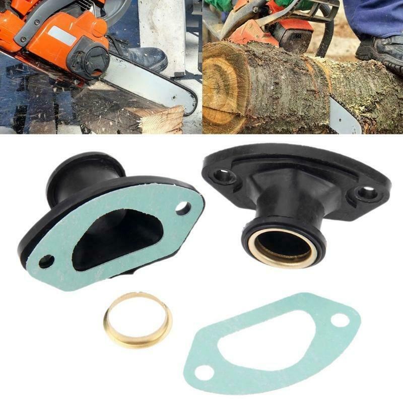 2pcs/Set Chainsaw Exhaust Intake Manifold Brass Ring Gaskets For 45CC 4500 52CC