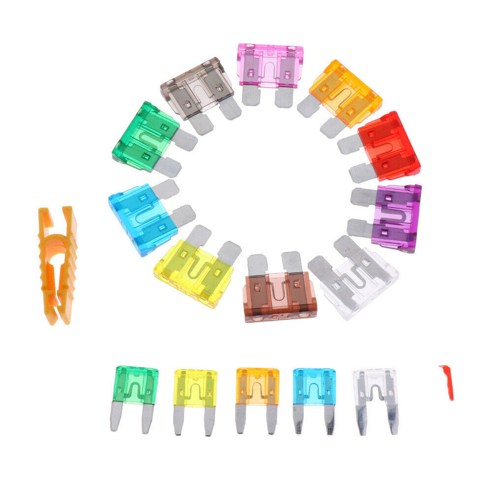 220 Pieces 2 in 1 Blade Fuses Inline Holder for Car Truck SUV RV Boat