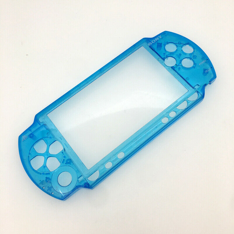 Blue Front Face Plate Faceplate Shell Case Cover Replacement For Sony PSP 1000