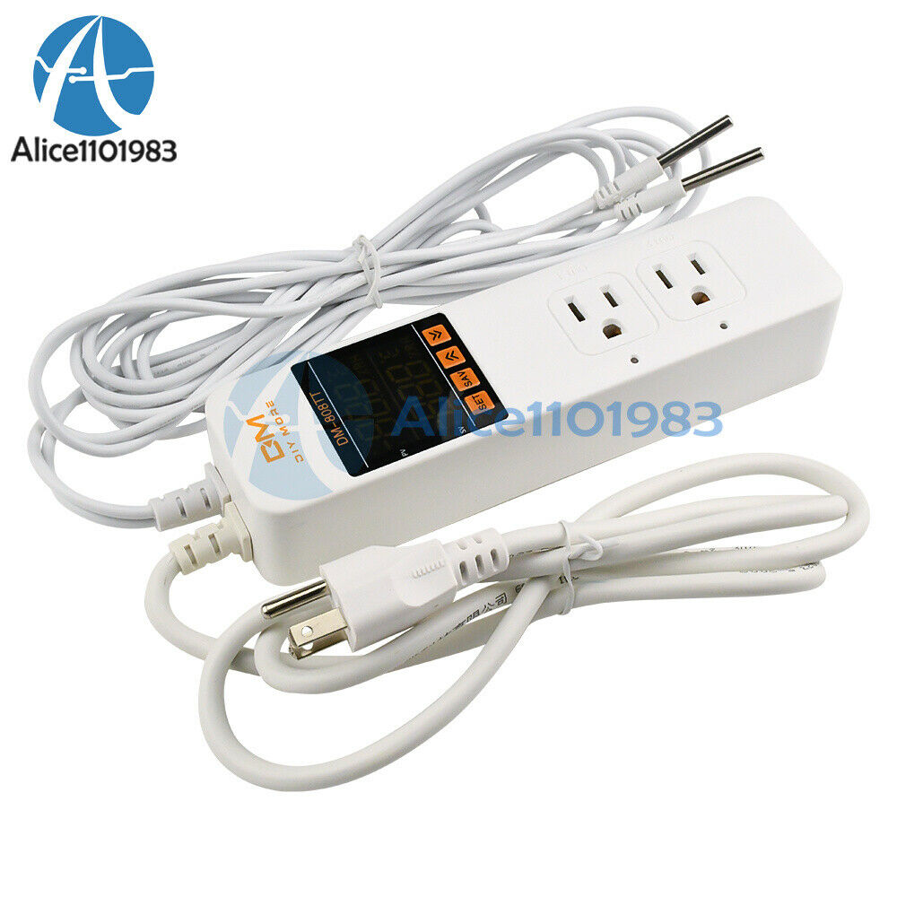 Digital Thermostat Temperature Controller Thermoregulator Power Socket US PLUG