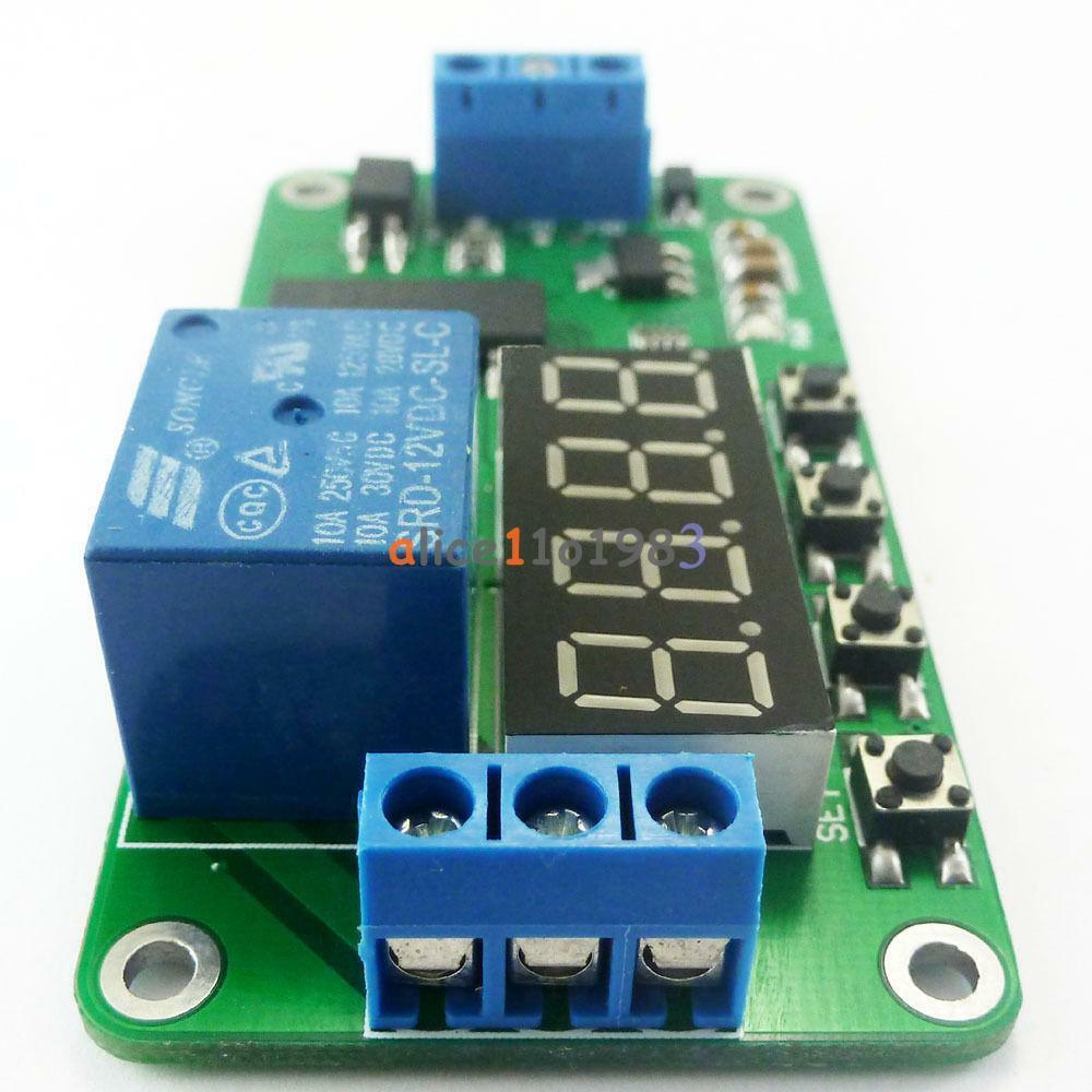 DC 5V Multifunction Self-lock Relay PLC Cycle Timer Module Delay Time Switch