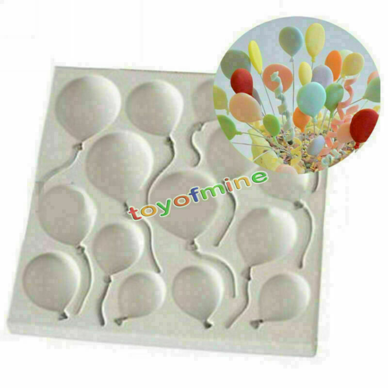 Balloons Silicone Fondant Cake Decorating Sugarcraft Chocolate Mold Baking Tool