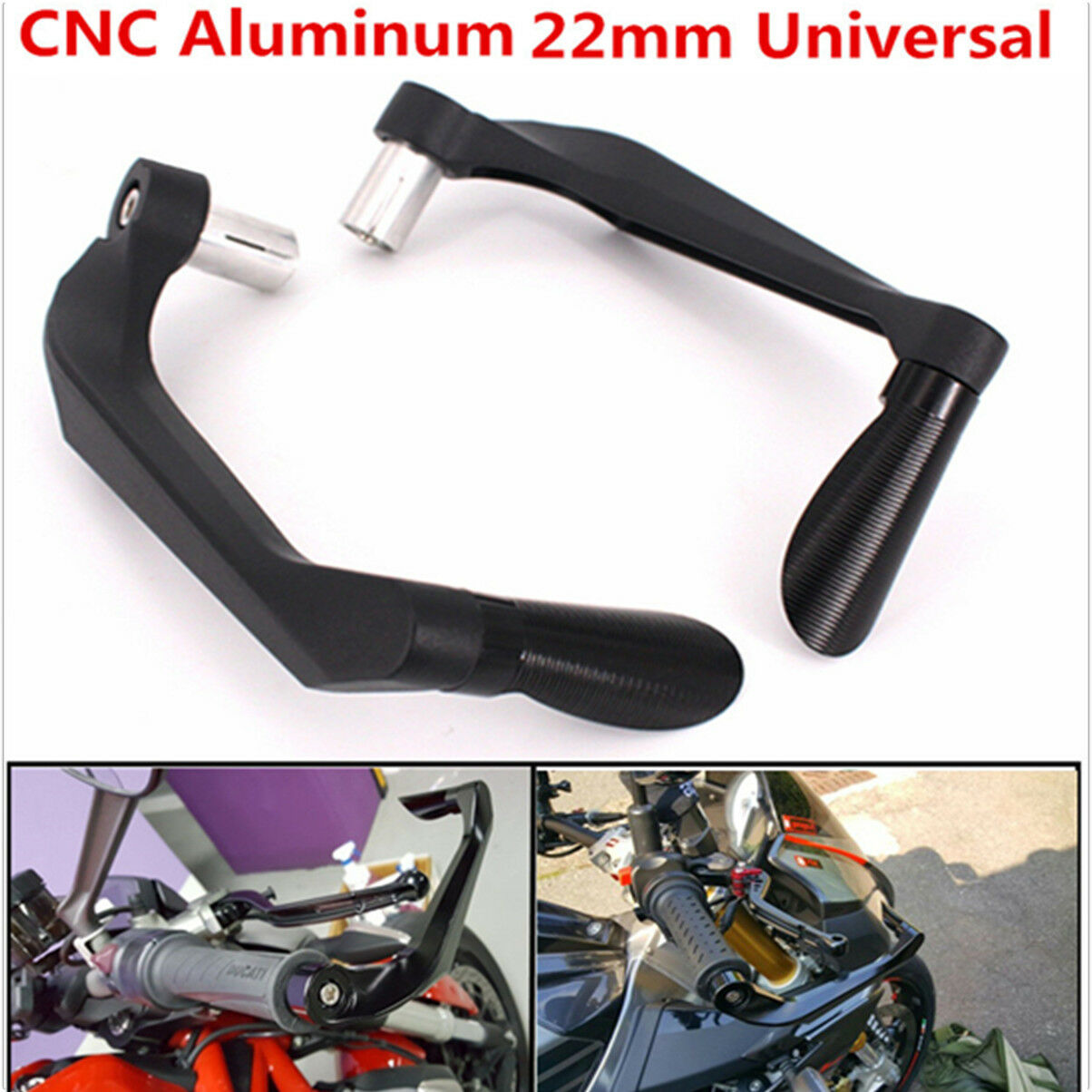 Brake Clutch Lever Protective Guards Bar Ends Pair 7/8"CNC Universal Handlebar