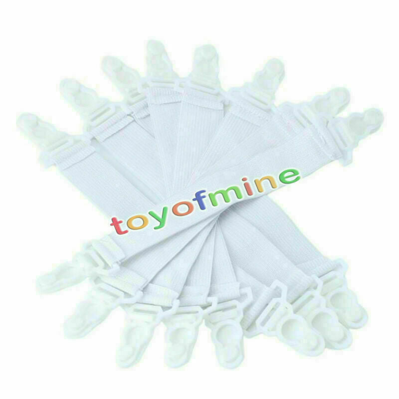 8Pcs Sheet Grippers Straps Fasteners Hold Grips Elastic Clips Gripper Bedspread