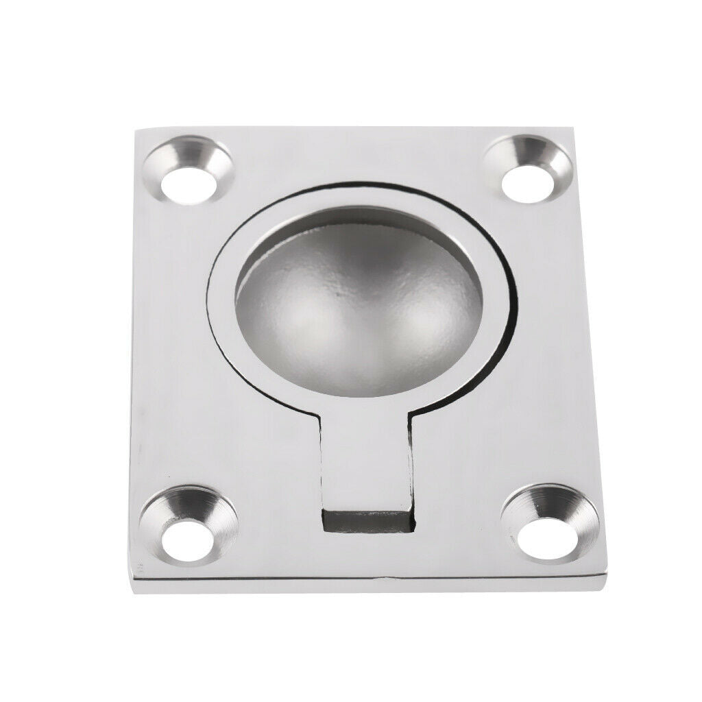 2 Pieces Boat Marine Stainless Steel Hatch Latch Flush Lift Ring Pull Handle
