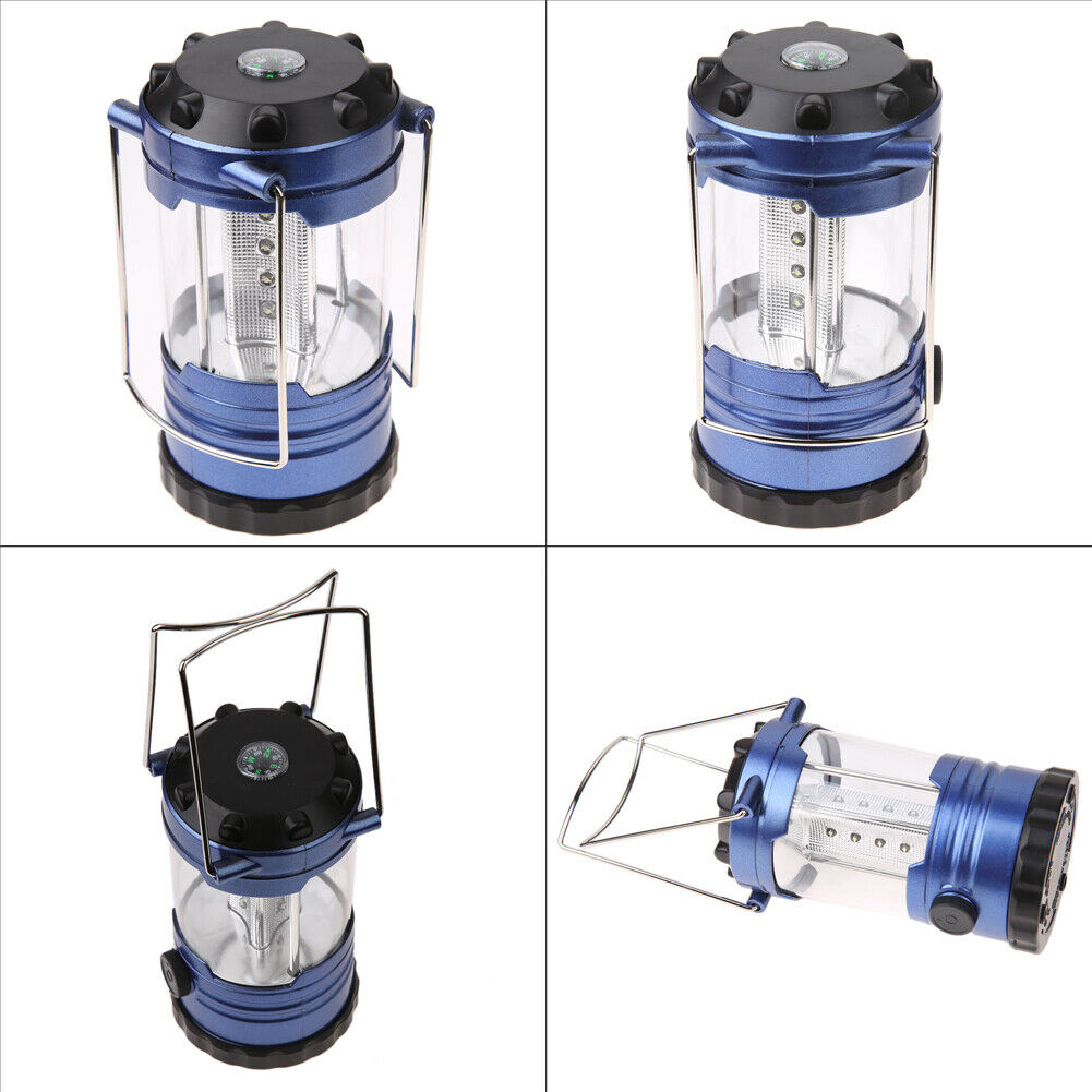 Adjustable LED Light Hiking Bivouac Camping Lantern Tent Lamp with Compass A#S