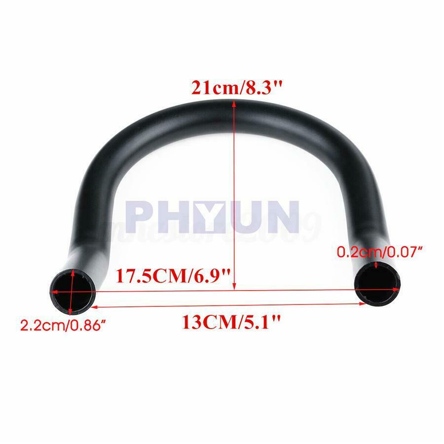 1x Black Rear Seat Hoop Frame 7/8" 22mm For Motorcycle with Flat Frame Universal