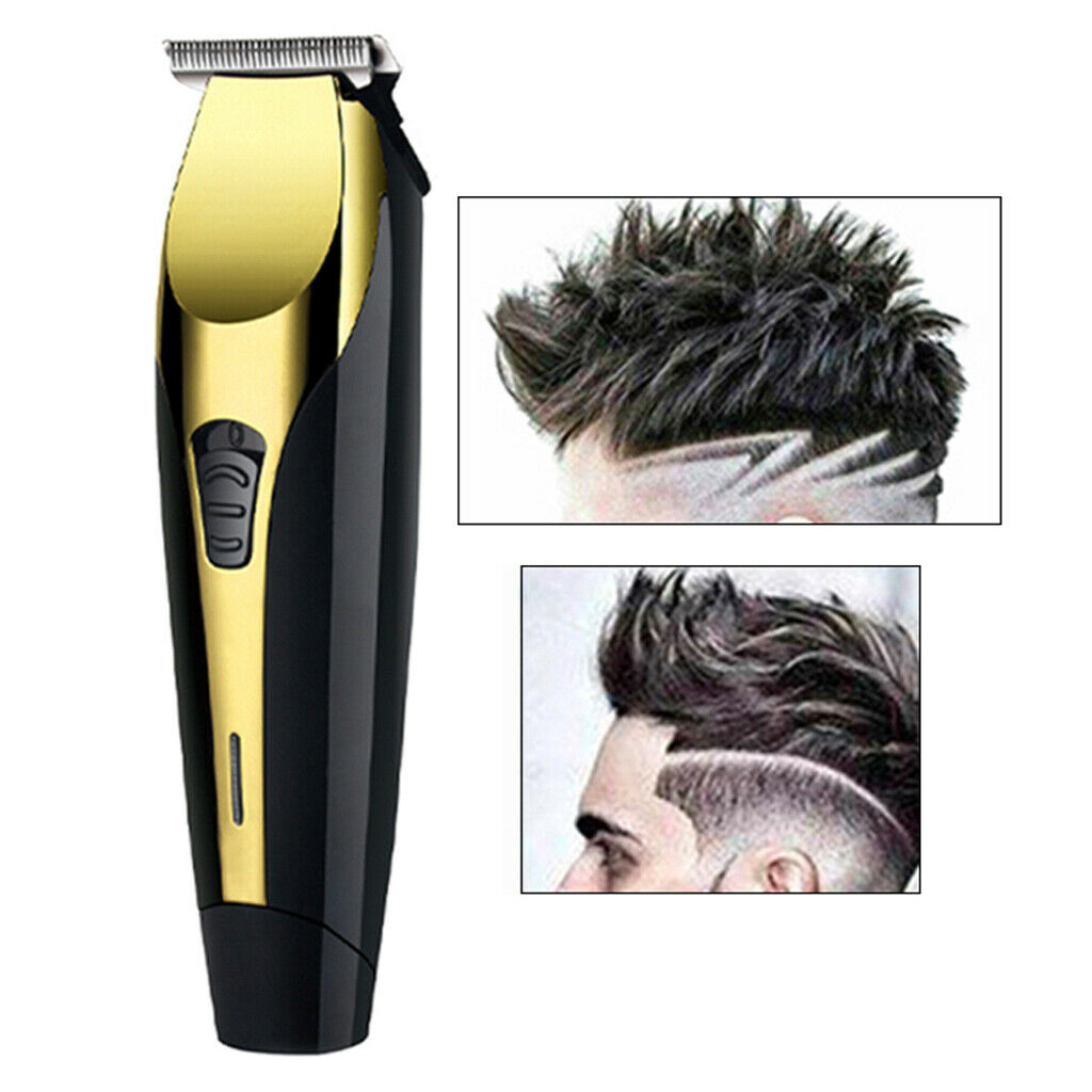USB Rechargeable Electric Trimmer Boys Man's Hair Clipper Kit T Outliner