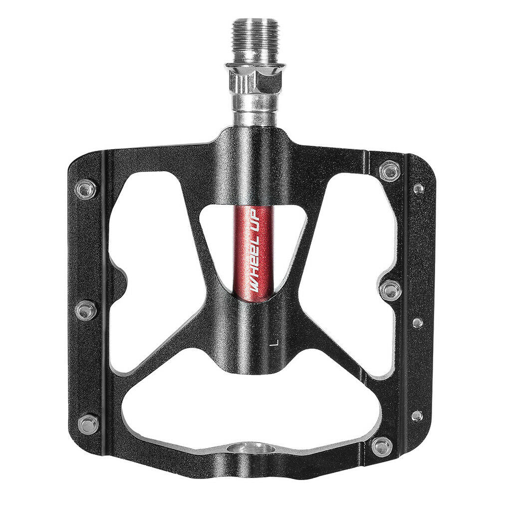 Bike 9/16" Platform Flat Pedals Bicycle Sealed Bearing Anti-Slip Pins Pedals