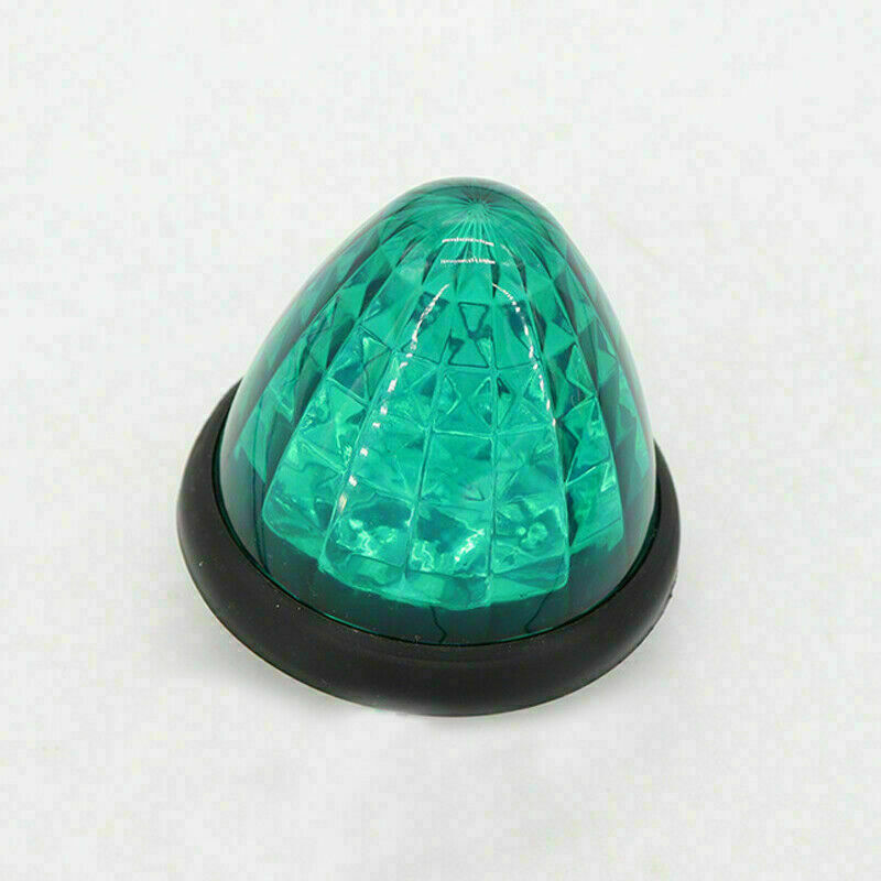 6X Green round led side marker beehive cone lights for peterbilt truck trailer