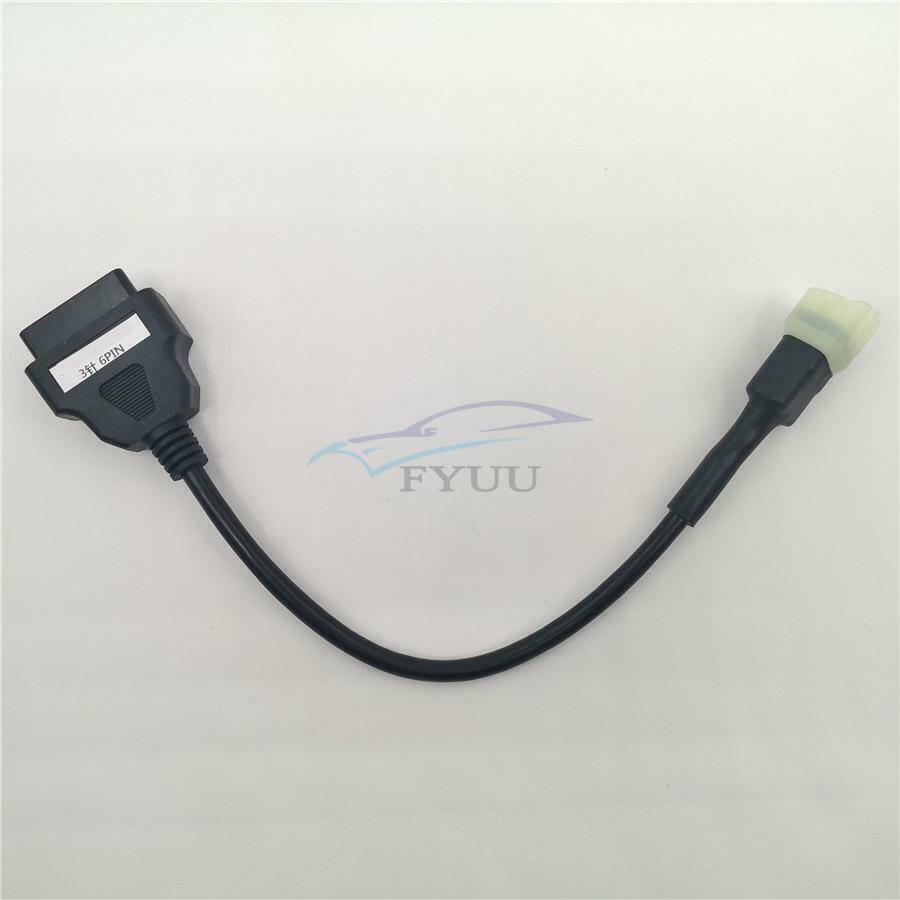 Motorcycle 3-pin OBDII Diagnostic Cable Adapter For Kawasaki Z900 Z900RS 2017+