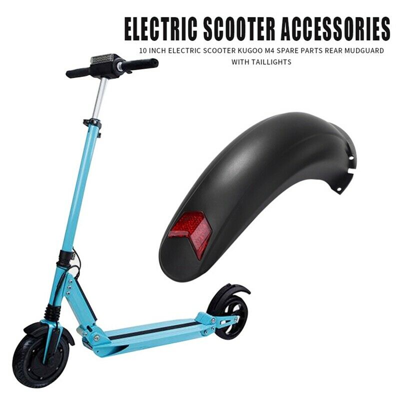10 Inch Electric Scooter Rear Fender Guard with Taillight for Kugoo M4 Z4Z4