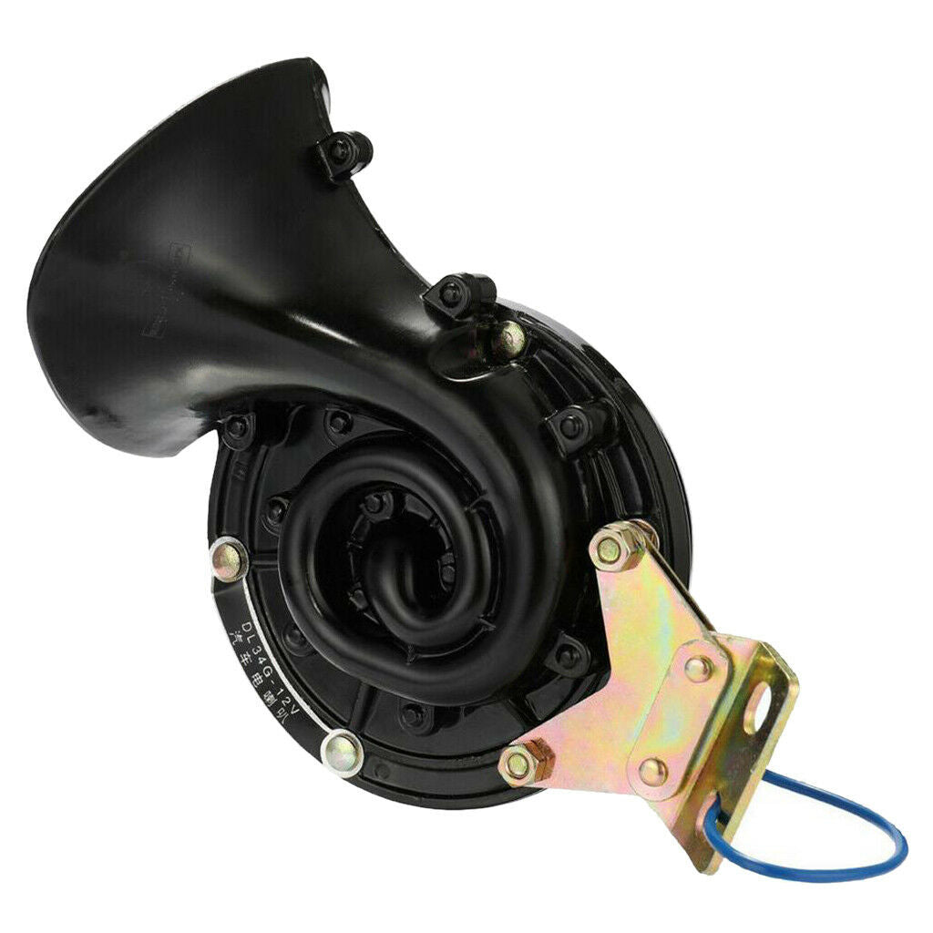 Trumpet Car Horn Set 12 Volt Loud Horn Electric Snail Horn Universal Fit Vehicle