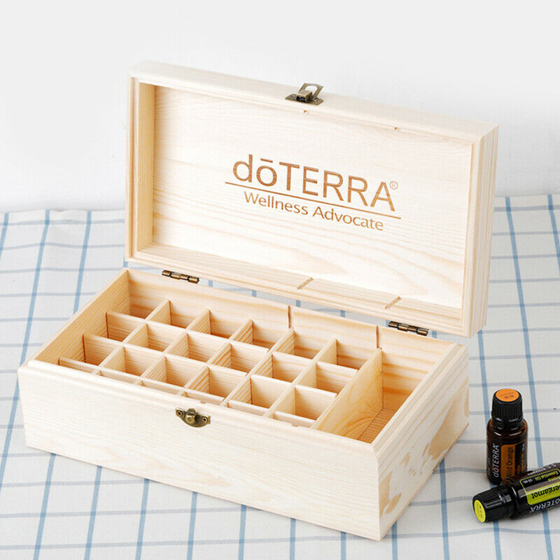 32 Grids Essential Oil Natural Wood Box Aromatherapy Wooden Box  OrganizerA Rf