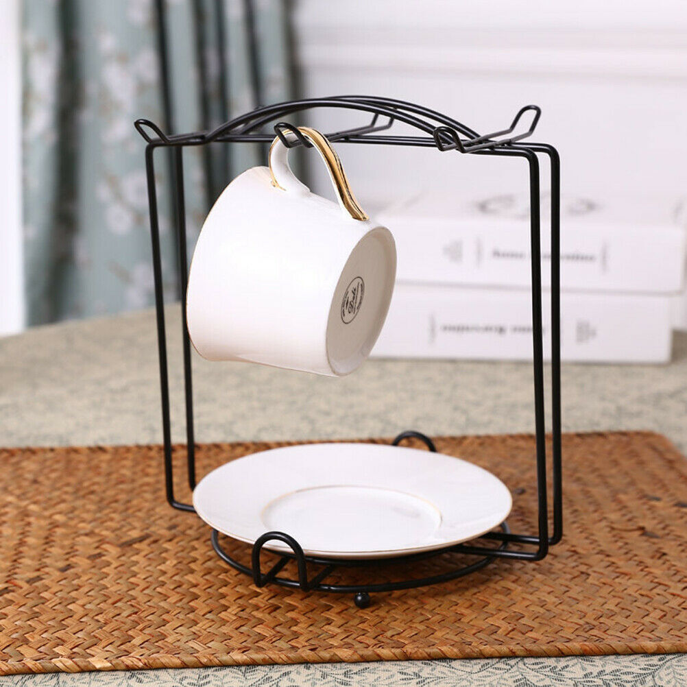 1PCS Tea Cups Display Stand Stainless Steel Drying Rack Anti-rust Cups Holder