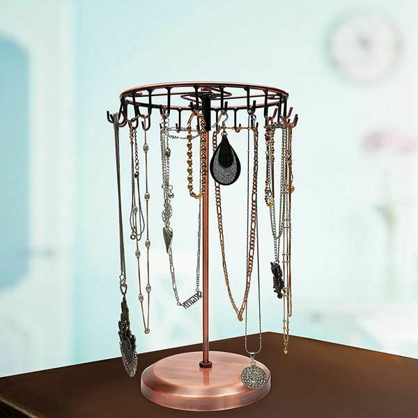 2Pcs Metal Rotating Display Rack for Jewelry, Pendant, Bracelet, Ear,  StoraV6M1