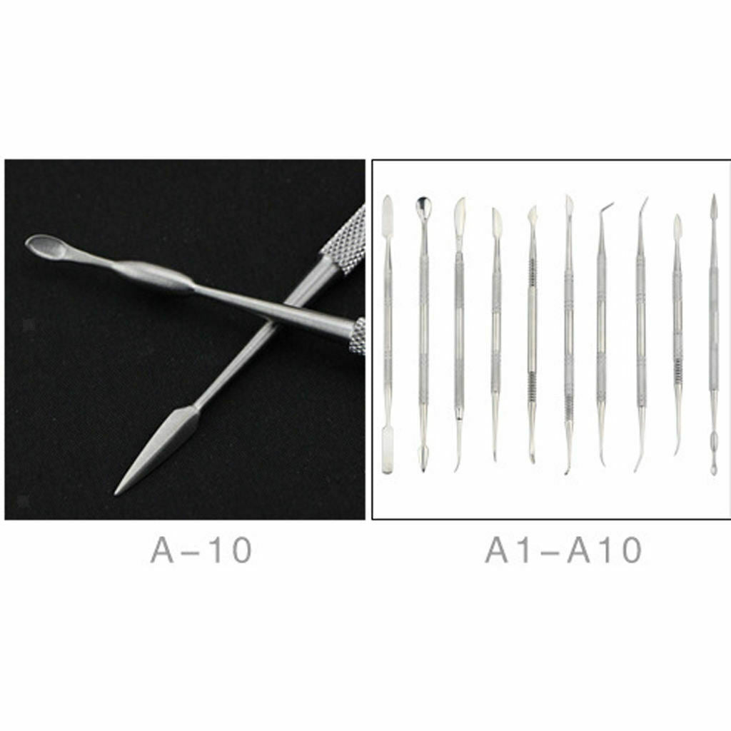 10-Piece Stainless Steel Wax Carvers Set Great For Carving, Cutting, Modeling,