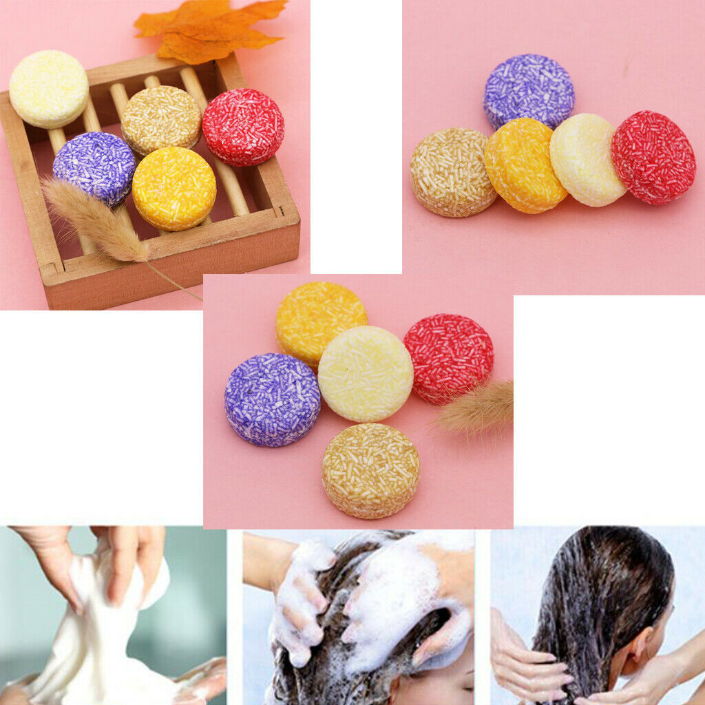 3x 100% Organic Solid Shampoo Soap Bar Eco-Friendly Oil Control Hair Growth