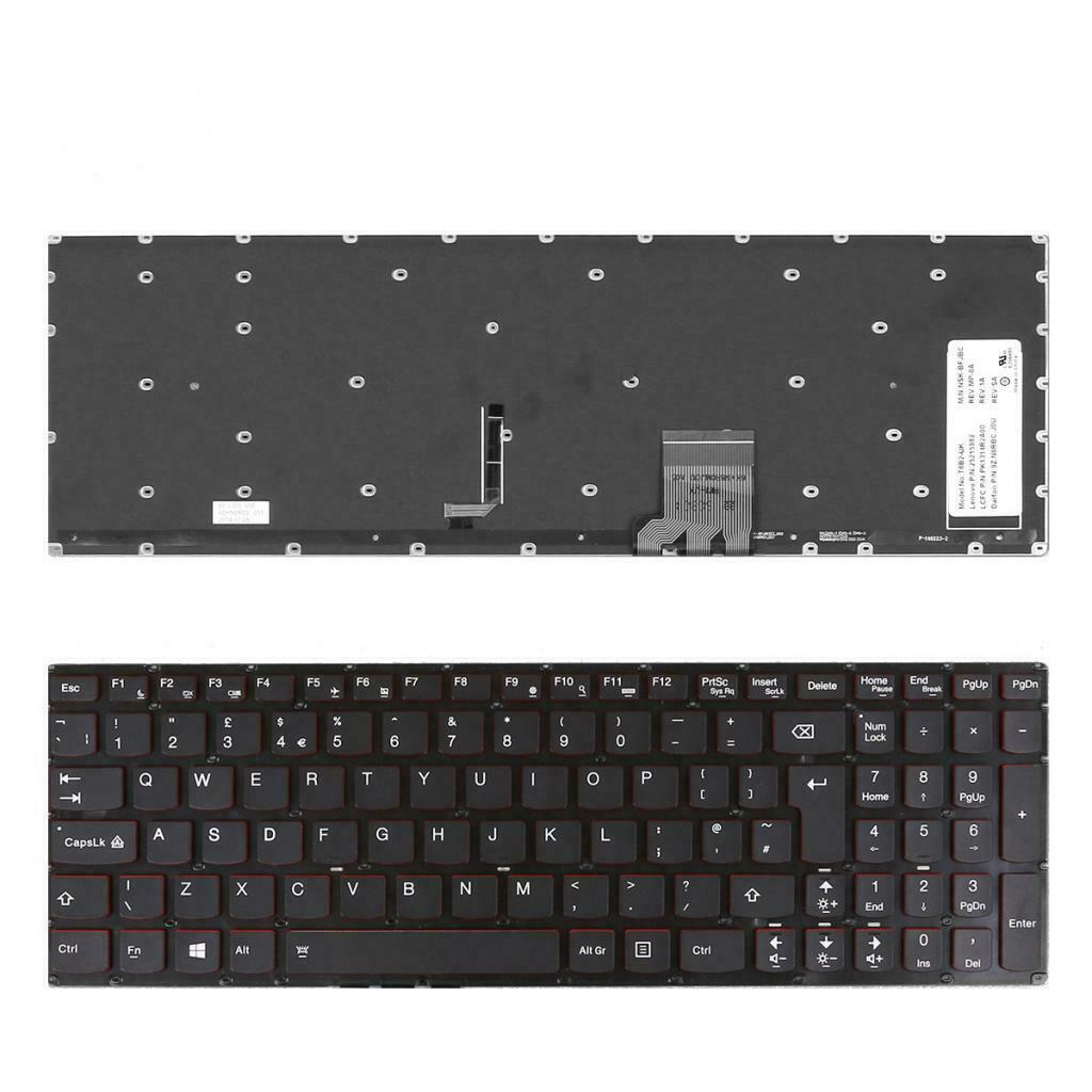 US English Layout Full Keyboard with Red Backlit for Lenovo Y50-70 Laptop