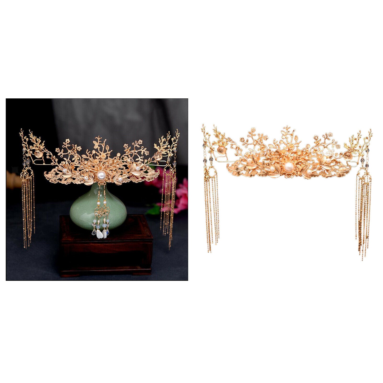 Traditional Chinese Hairpin Head Jewelry Wedding Hair Combs Accessories