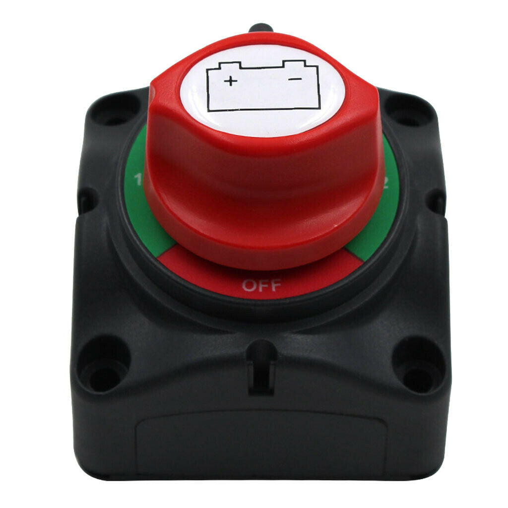 4pcs Dual Battery Selector Disconnect Switch for Marine Boat Vehicle 3 Speed