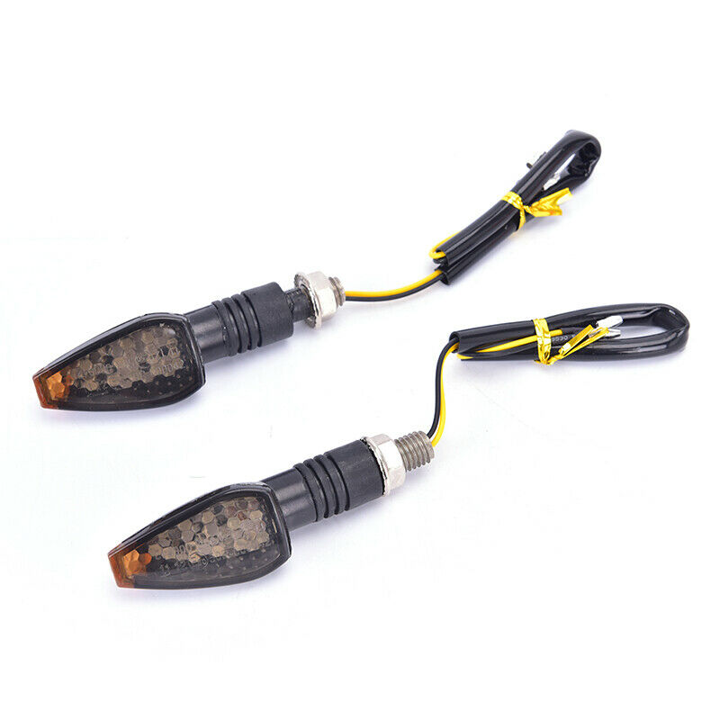 1Pair Universal Flashing Turn Signal Motorcycle LED Blinker Indicator Tai.l8