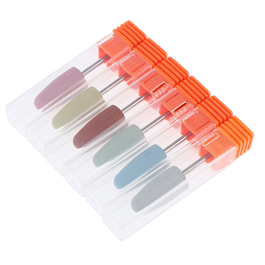 6 Pieces Drill Bits Nail Grinder Polisher Accessories Body Care Tool Durable