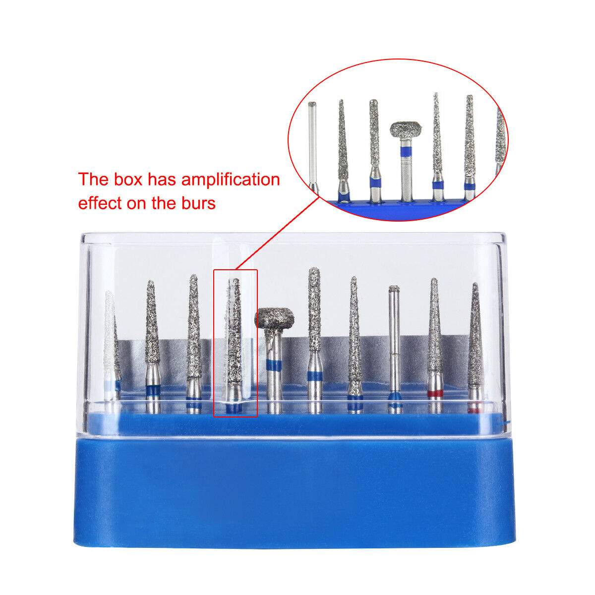 50 X Dental Diamond Burs Set f Crown & Bridge Preparation Anterior Front Teeth