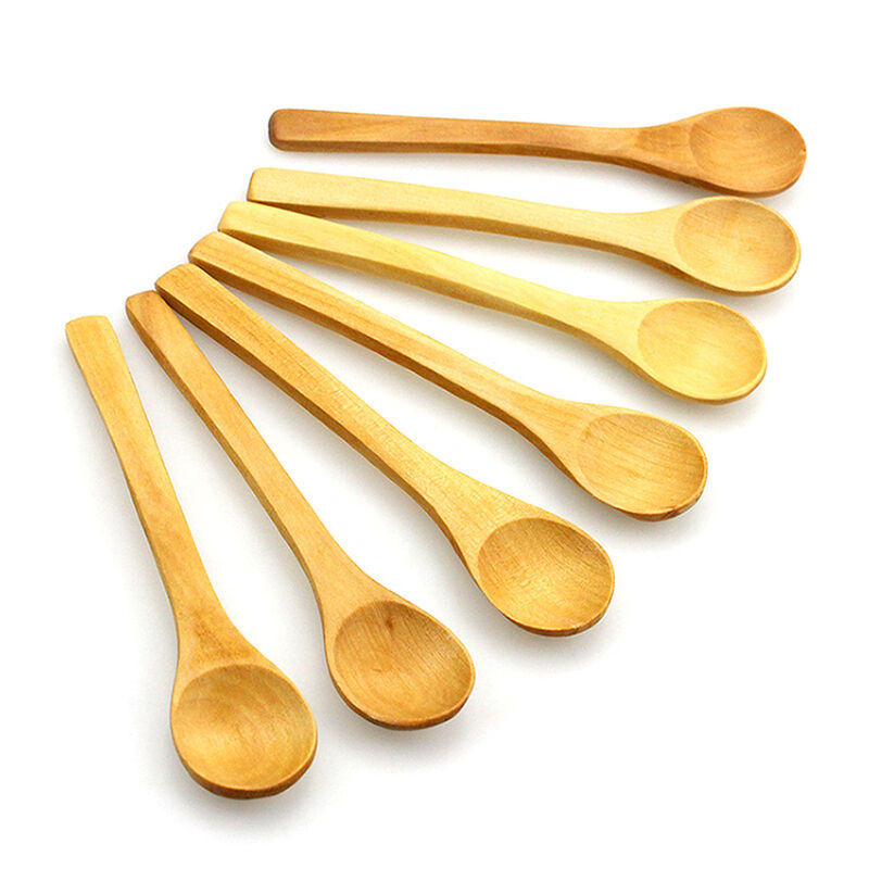 6x Set Hot Bamboo Utensil Kitchen Wooden Cooking Tools Spoon Spatula Mixin.l8