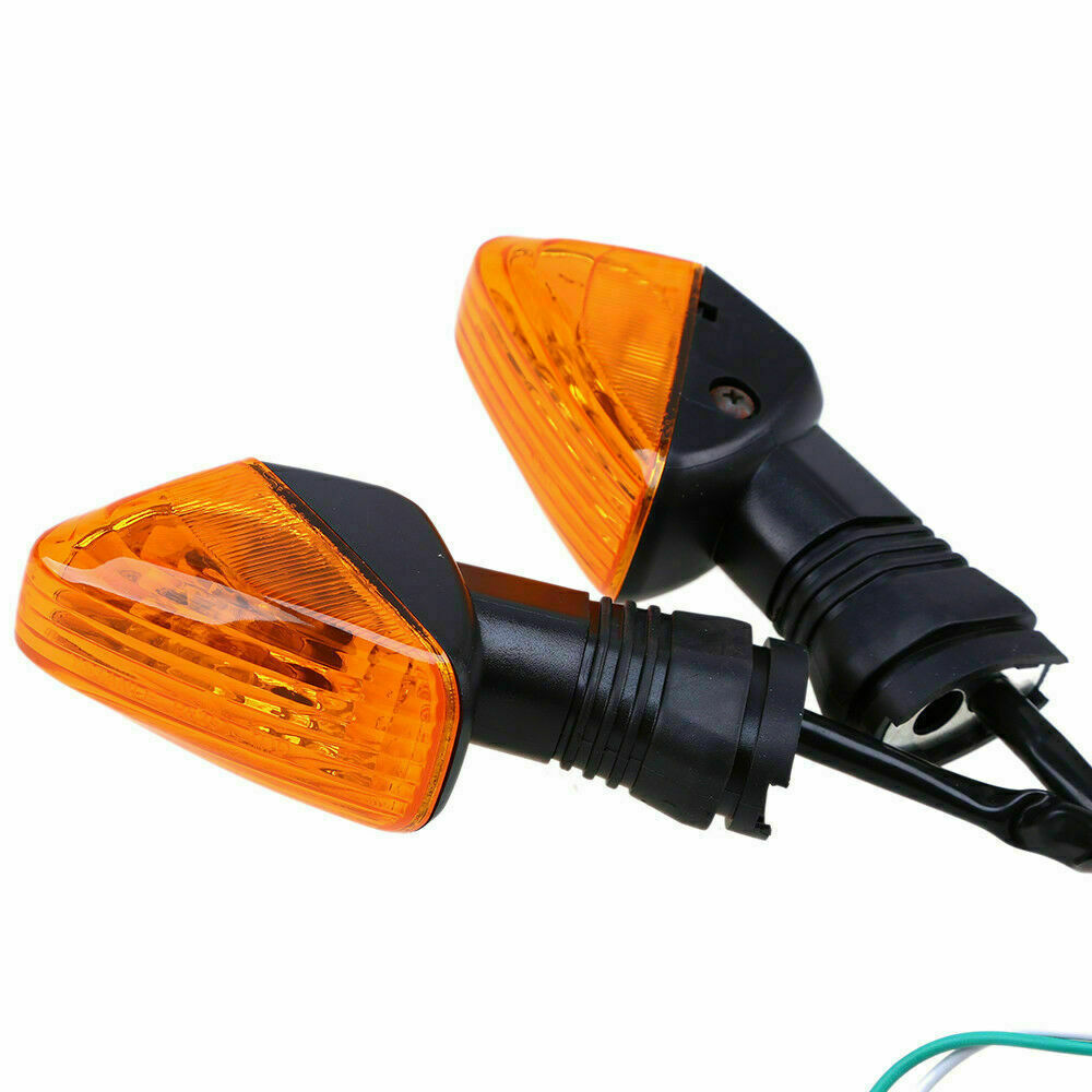 Pair Turn Signal Light Universal Blinker Fit For Kawasaki Ninja ZX636 05-08