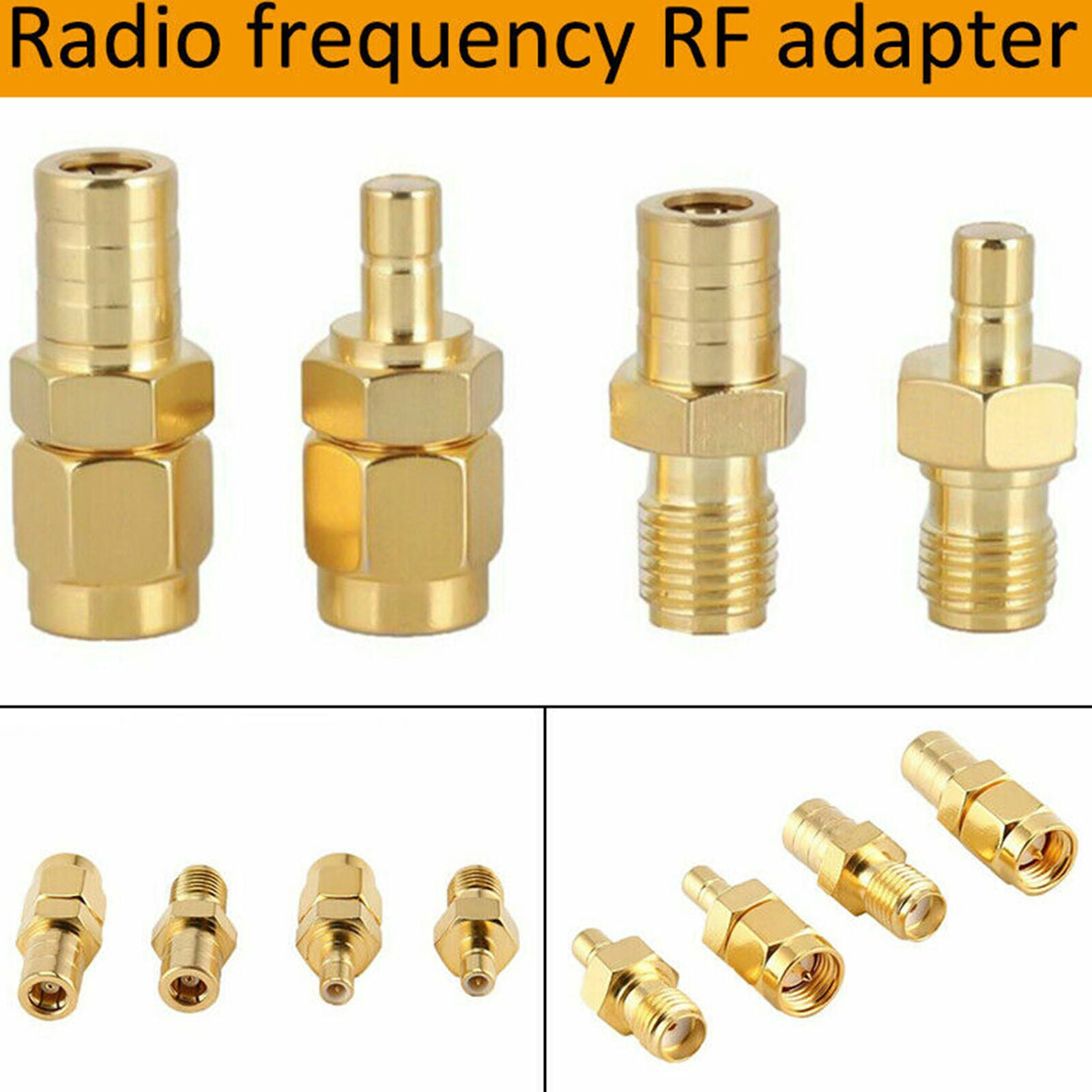 4 Types RF Adapter SMA To SMB Connector RF Converter For DAB Car Radio Antenna