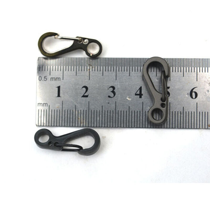 5X Spring SF Hooks Carabiner Key Chain Clip Hook Outdoor Buckle EDC Small.l8