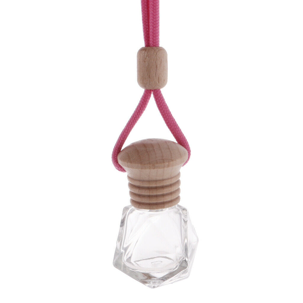 Empty Refillable Car Perfume Bottle Hanging Air Freshener Perfume Diffuser#b