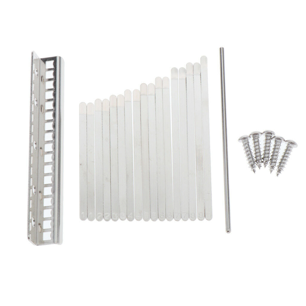 Durable Kalimba 17 Key DIY Thumb Piano Keys Saddle Replacement Parts Accs