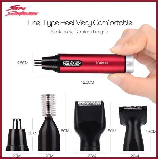 4 In 1 Electric Ear Nose Trimmer Hair Clipper Shaver Beard Trimer For Men Women
