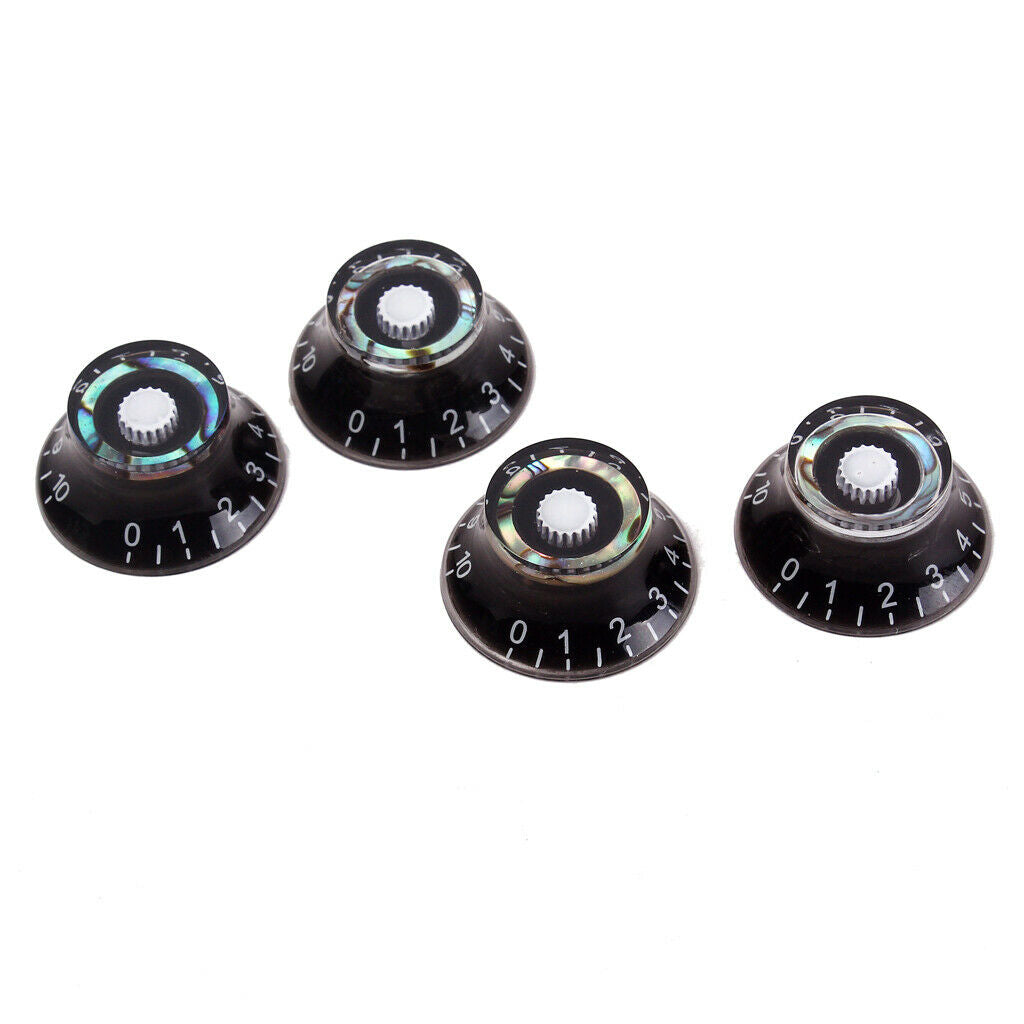 4Pcs Guitar Speed Control Knobs for 6mm (0.24 inch) Dia. Shaft Pots -  Volume