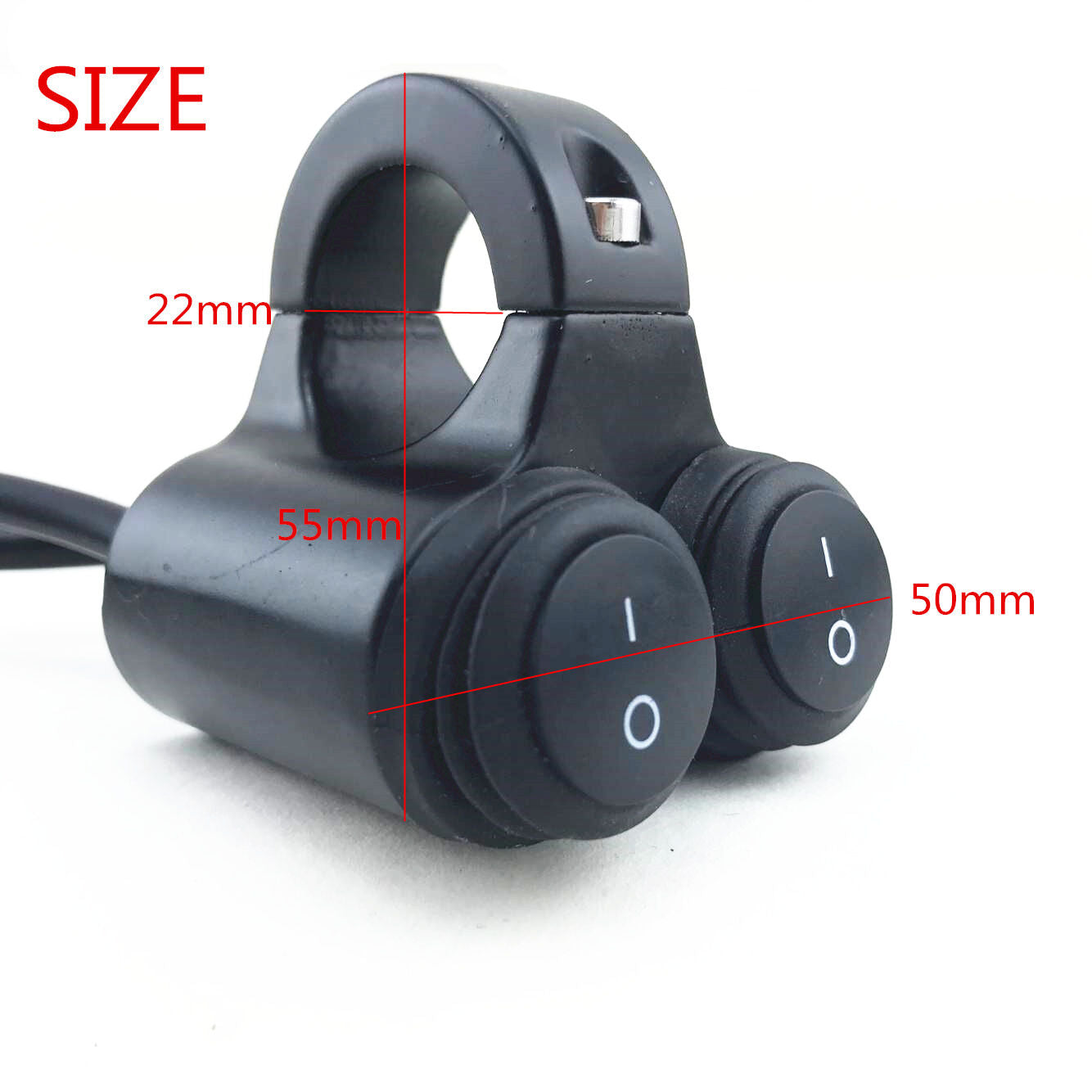 Waterproof 7/8''Motorcycle Handlebar H/L Beam Headlight Spot Light On Off Switch