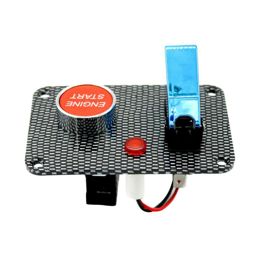 Red 2 buttons 12A auto start switch ignition switch panel engine start button