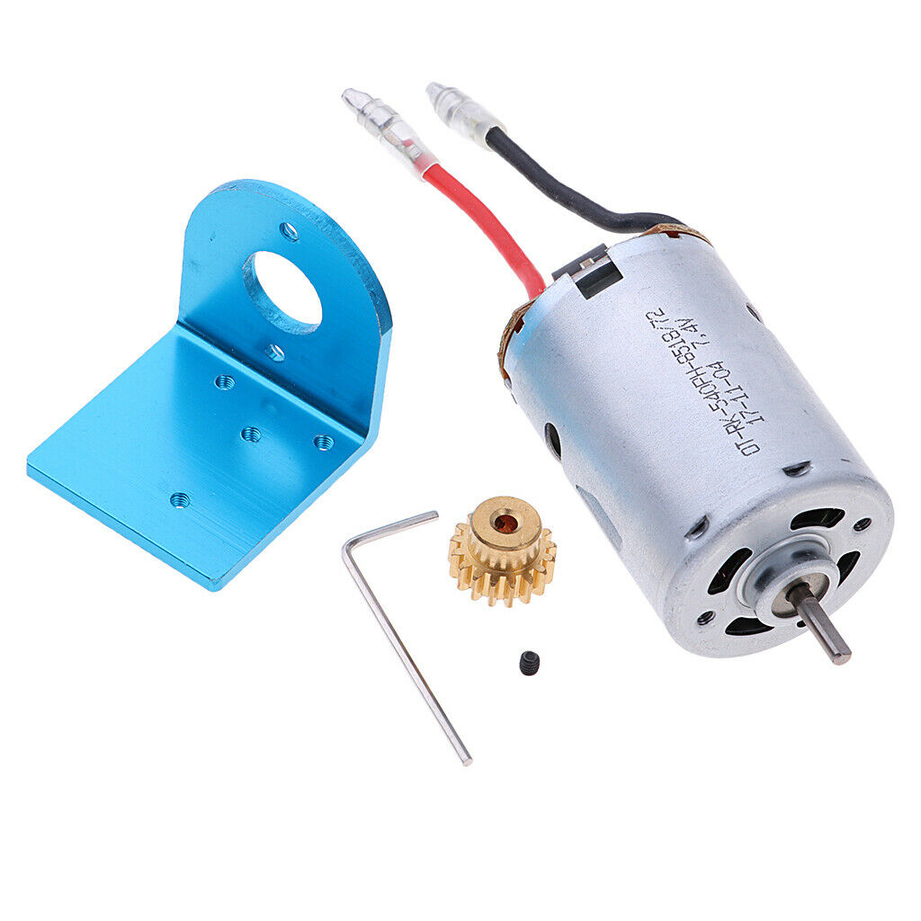 For WLtoys 12428 12423 1/12 Rc Car Truck 540 Motor + Motor Seat + 17T Motor Gear