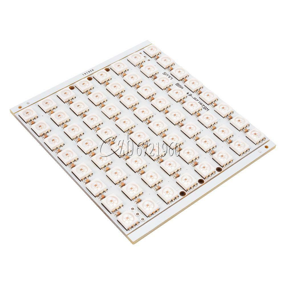 8x8 64-Bit Full Color WS2812B 5050 RGB LED Lamp Panel Light for Arduino OS857