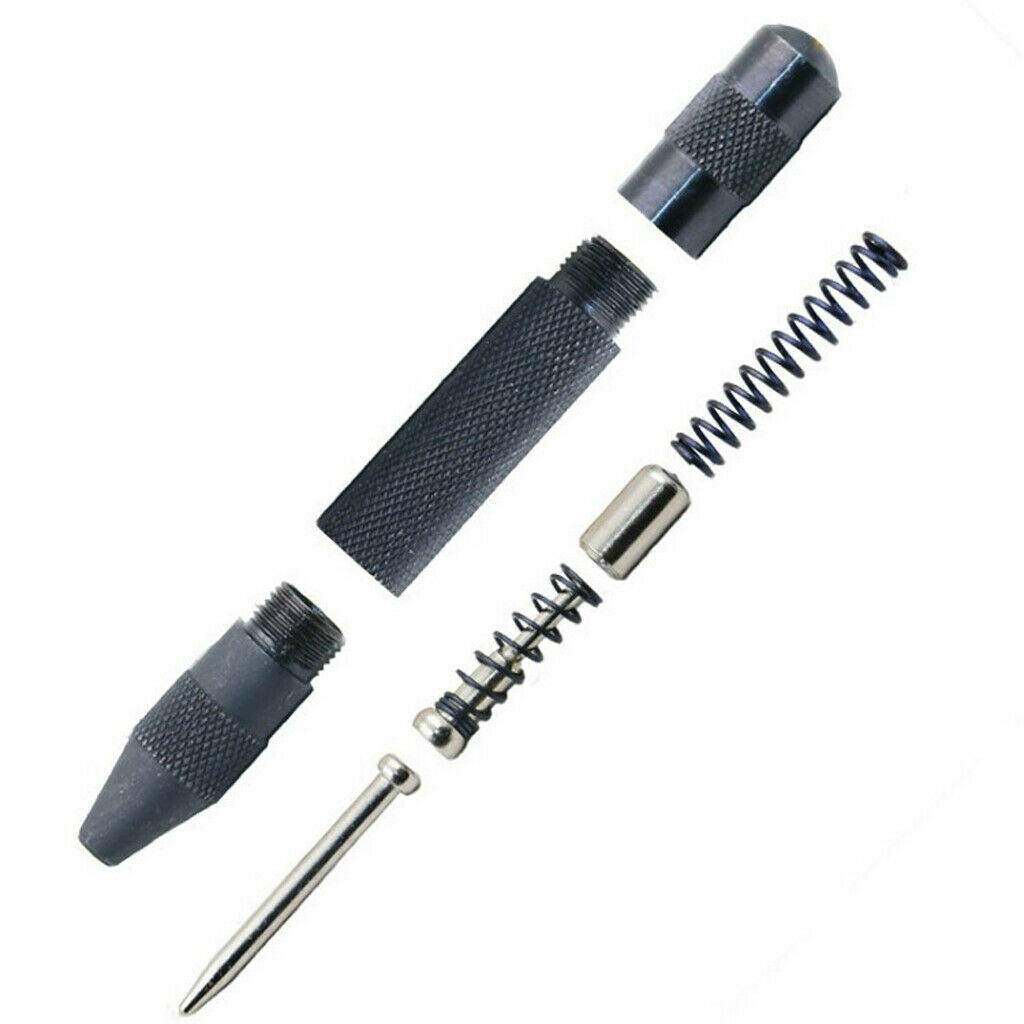 Stainless Steel Center Punch Automatic Center Punch Metal Tool 130mm Black