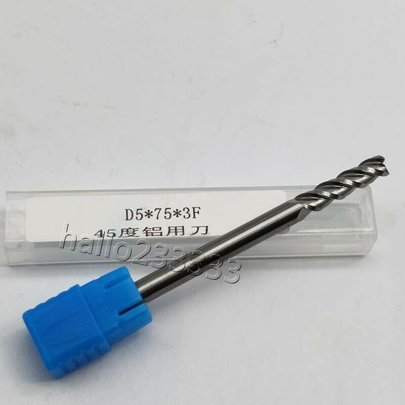 Carbide End Mill For aluminum HRC45-50 5mm *75mm 3F CNC Milling Cutter