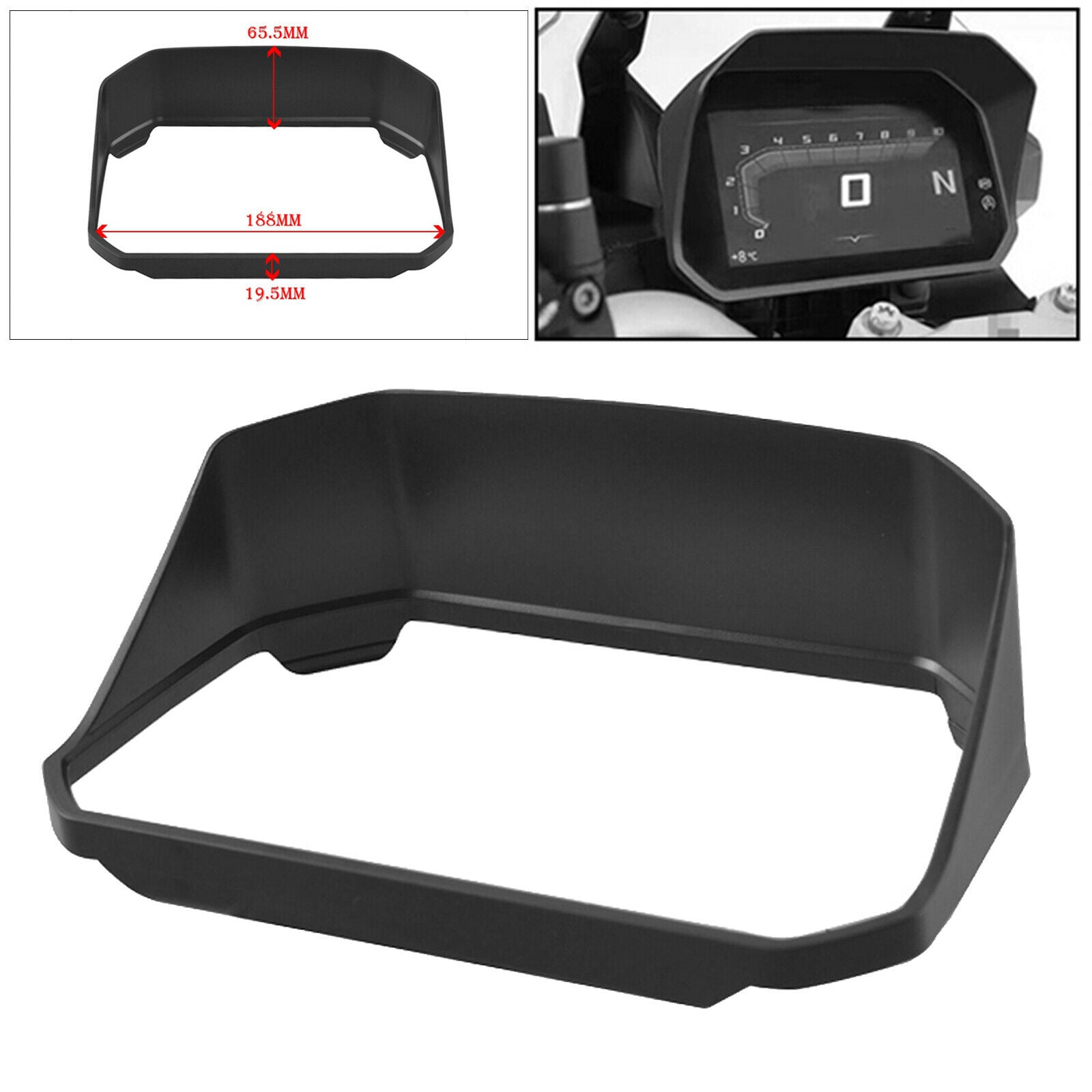 Motorcycle Speedometer Sun Visor Meter Cover Guard for BMW R1200GS R1250GS