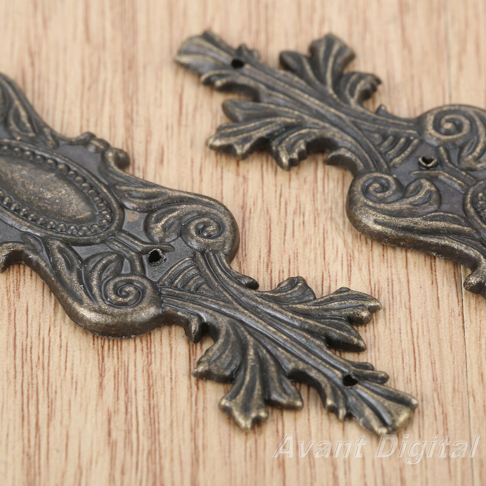 2Pcs 100*20mm Flower Flatback Embellishments Scrapbooking Desk Decor Protector