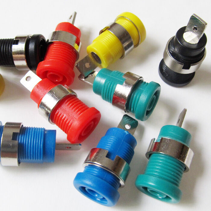 50pcs 4mm Step type Binding Post Banana Jack 5 Colors