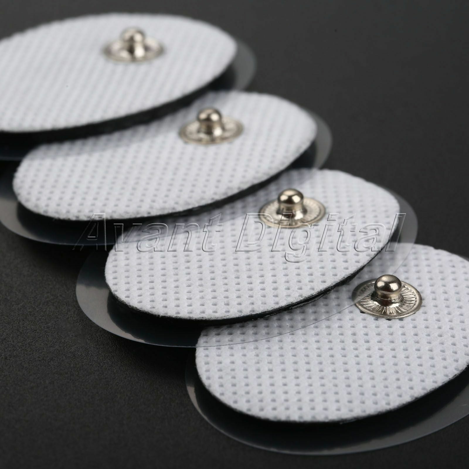 20X Snap On Replacement Electrode Pads 1.7x1.18" For Massager Tens Units Therapy